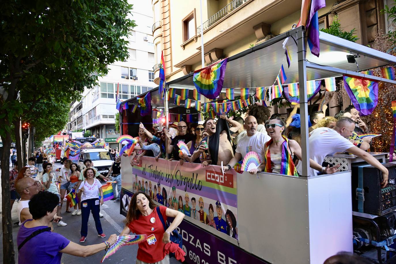 La manifestación por el Orgullo en Murcia, en imágenes
