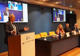 Juan Antonio Pedreño, durante el acto.