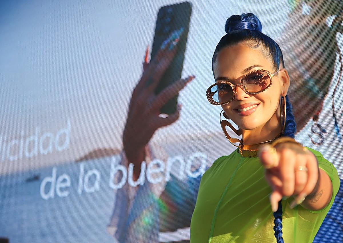 Imagen secundaria 1 - Sita Abellán, este martes, durante la presentación de la campaña. 