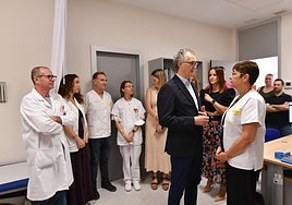 El consejero de Salud, Juan José Pedreño, este martes, en la presentación del plan de atención sanitaria en los centros y dispositivos del SMS en verano.