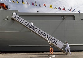 La ceremonia de cesión de 'El Camino Español' en Cartagena, en imágenes