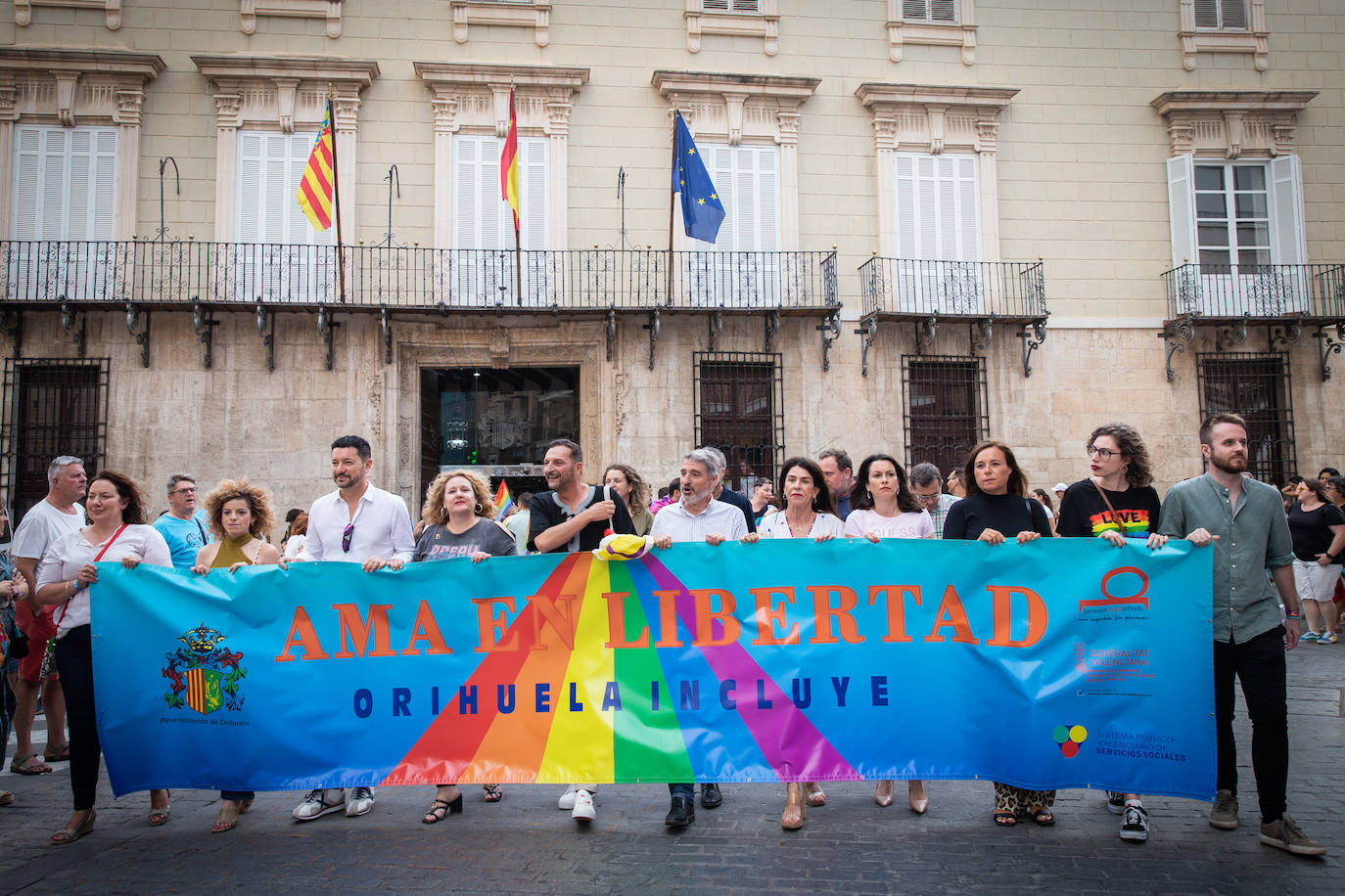 Las imágenes de la marcha del Orgullo LGTBI en Orihuela