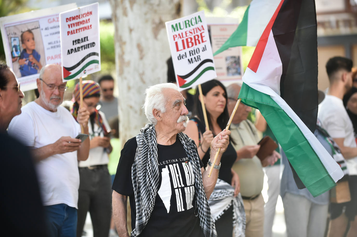 Protesta en Murcia contra la guerra de Israel en Gaza