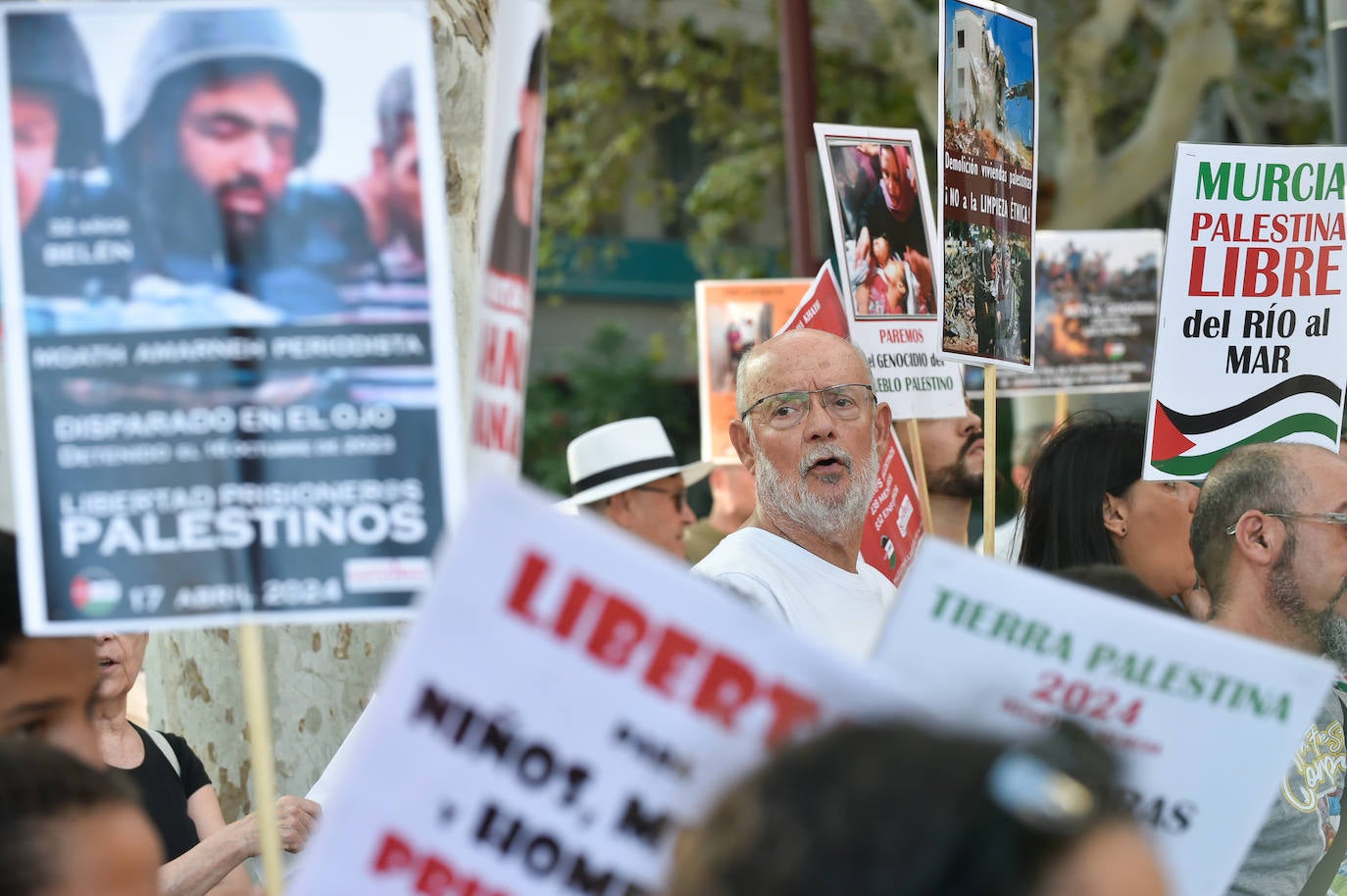 Protesta en Murcia contra la guerra de Israel en Gaza