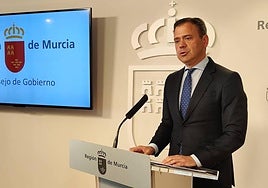 Marcos Ortuño, este miércoles, en rueda de prensa.