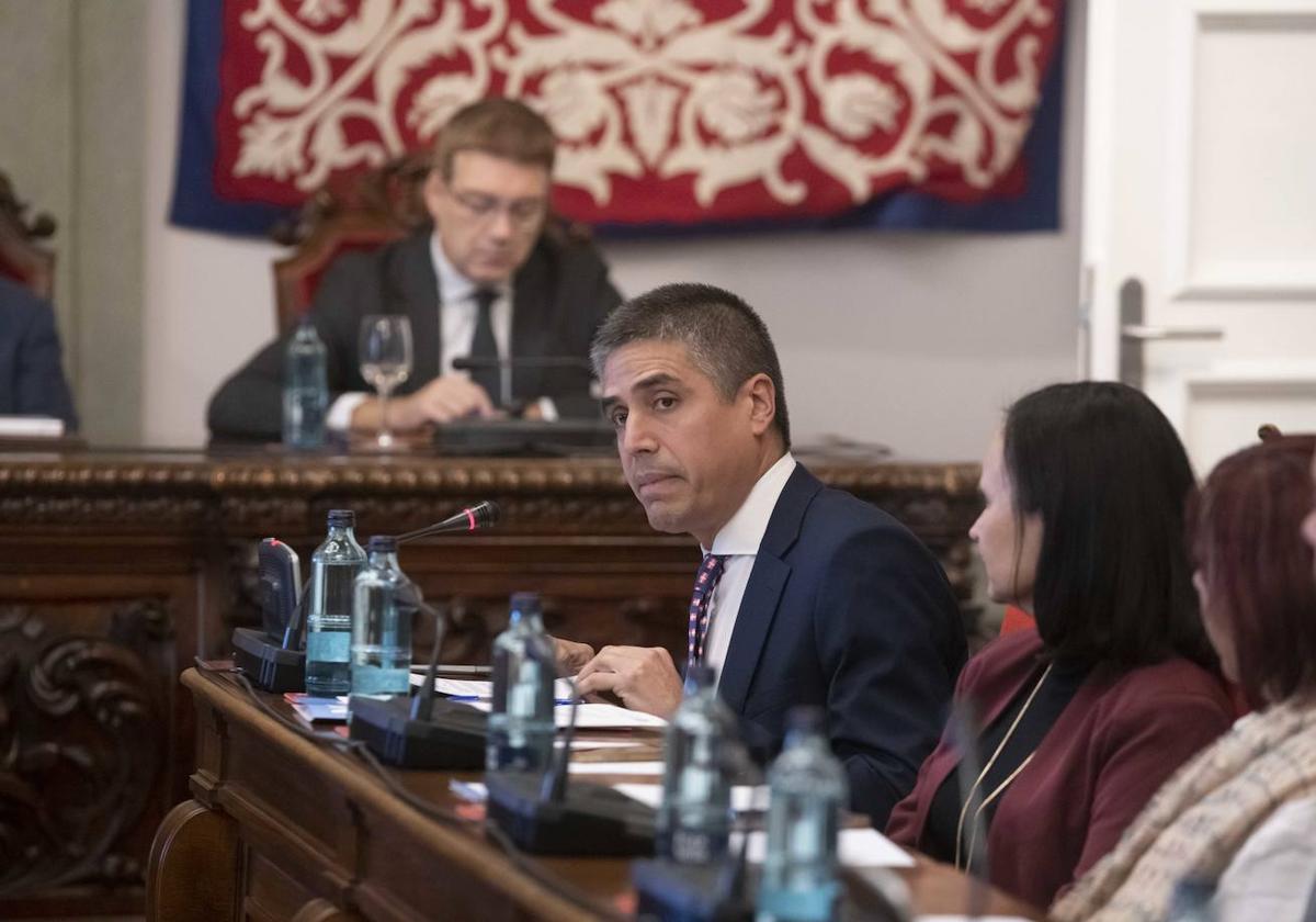 Jesús Giménez Gallo durante un pleno en una imagen de archivo.