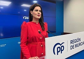 Miriam Guardiola, portavoz del Partido Popular en la Región de Murcia, en una imagen de archivo.
