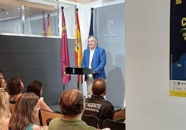 El consejero de Medio Ambiente, Universidades, Investigación y Mar Menor, Juan María Vázquez, en la jornada 'Territorio Tortuga'.