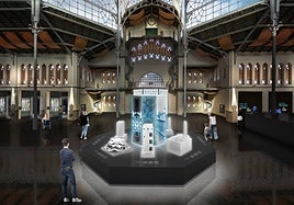 Recreación del Mercado Antiguo de La Unión, tras la rehabilitación.