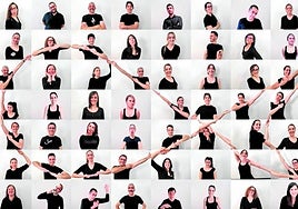 Miembros del equipo de la UMU y del IMIB implicados en la investigación en un collage que alude al pez cebra.