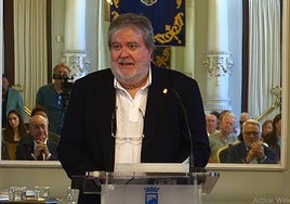 Francisco Aparicio, en una intervención reciente sobre el Festival Internacional de Flamenco de Lo Ferro.