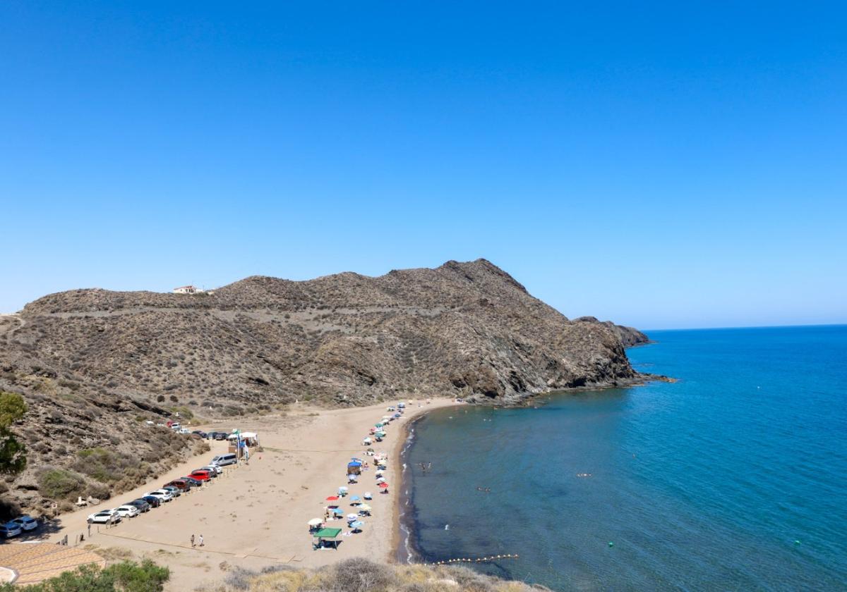 Cala de Calnegre, al máximo del aforo permitido.