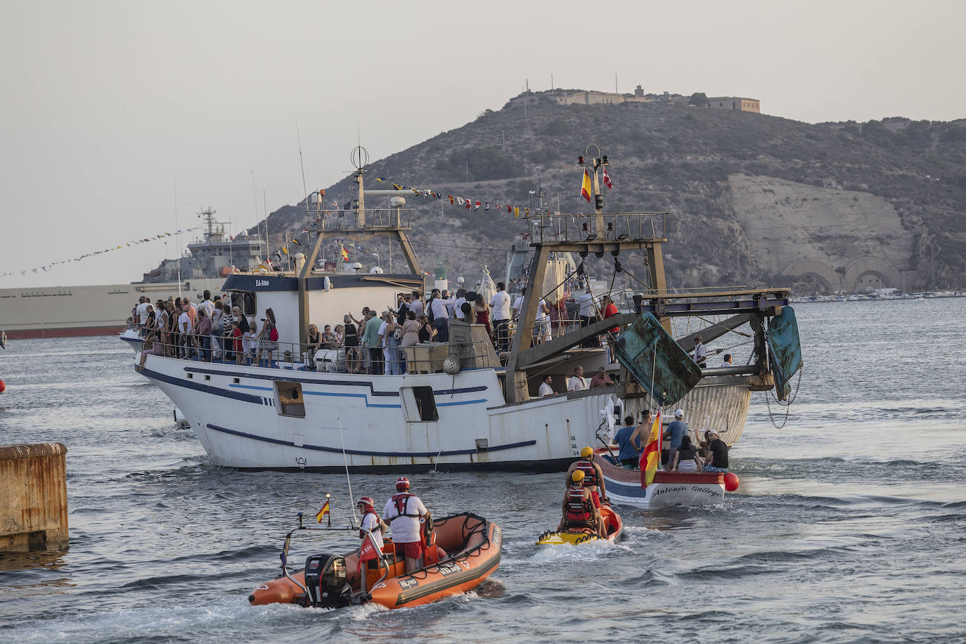 Procesión marítima de la Virgen del Carmen en Cartagena