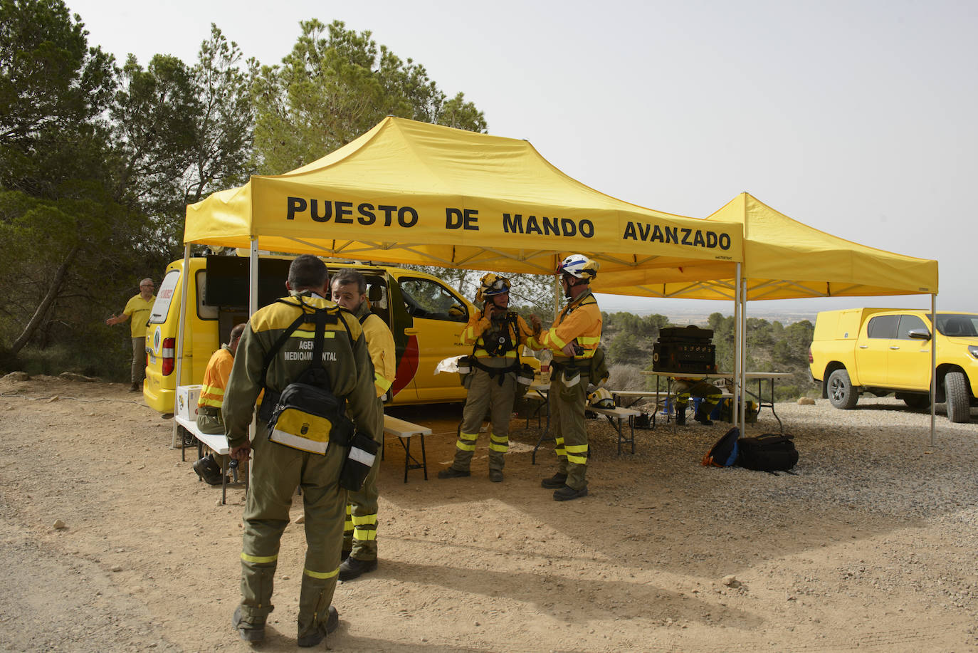 Un incendio en la sierra de Altaona alarma a los vecinos de Murcia