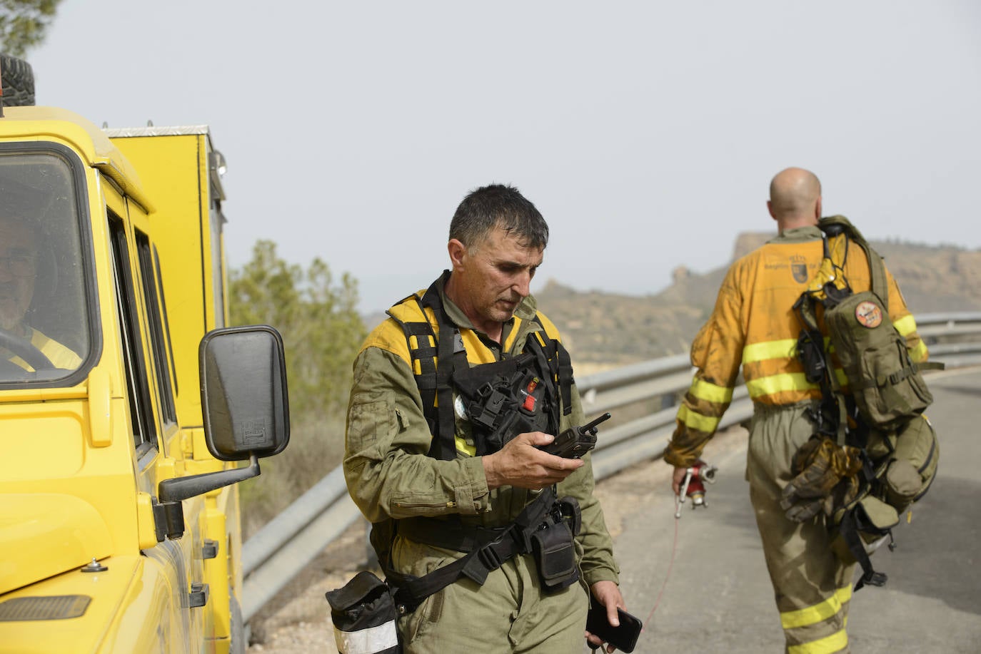 Un incendio en la sierra de Altaona alarma a los vecinos de Murcia