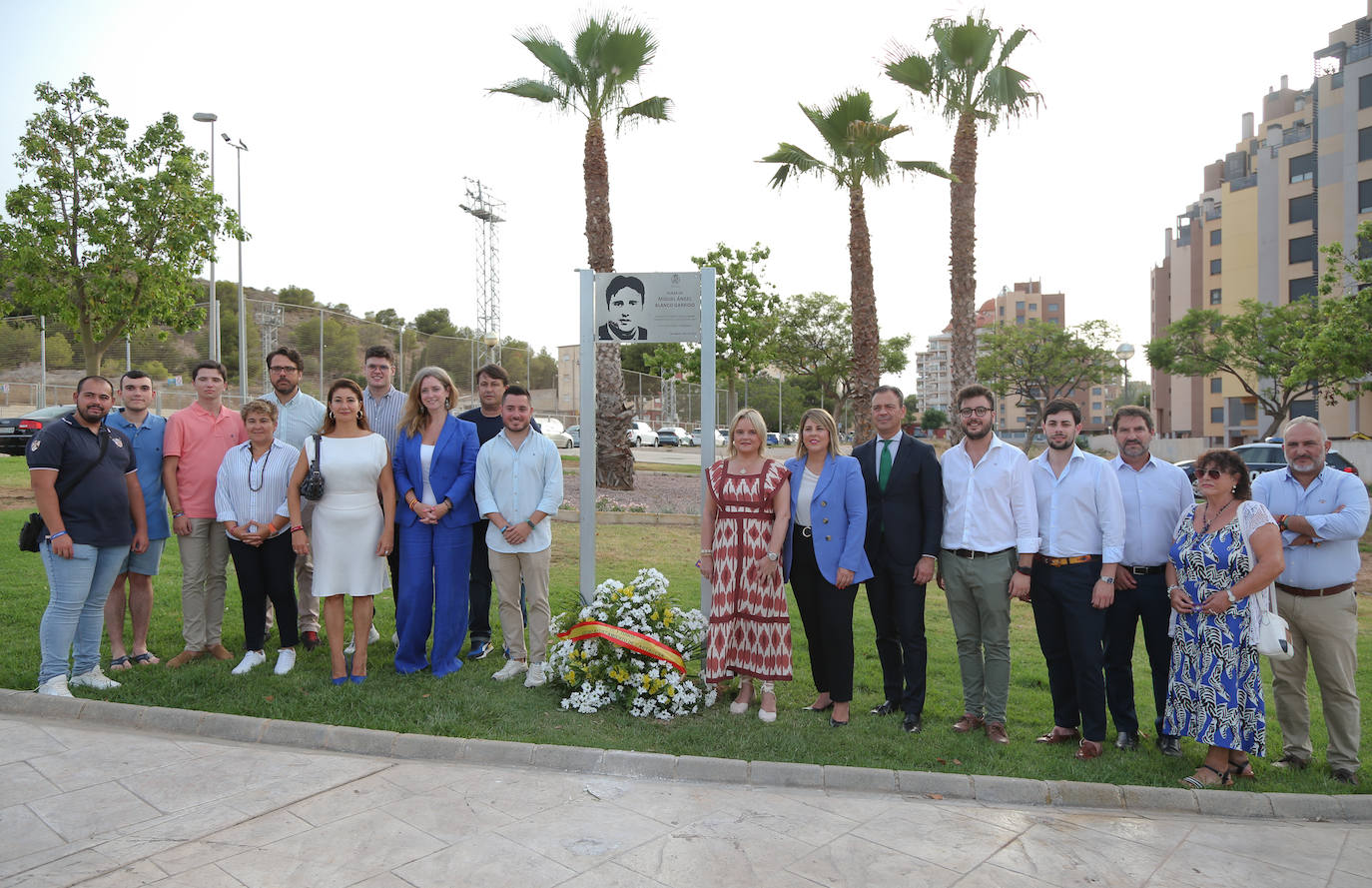 Una plaza recuerda a Miguel Ángel Blanco en Cartagena