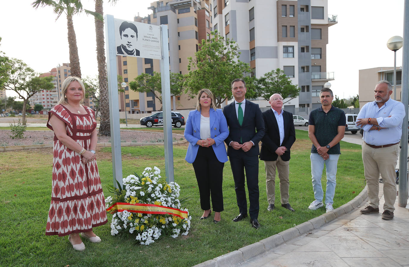 Una plaza recuerda a Miguel Ángel Blanco en Cartagena