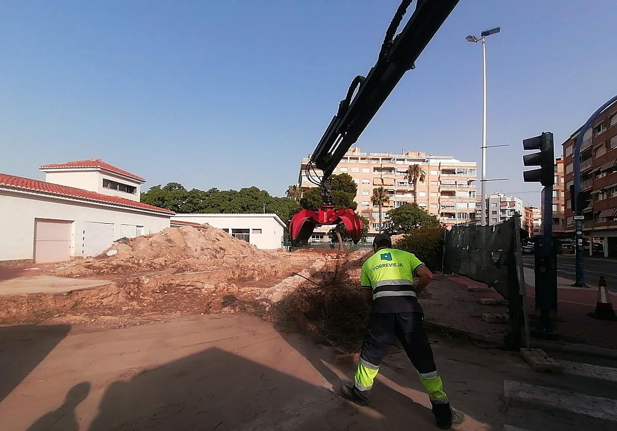 Desbrozan de maleza el recinto histórico de las Eras de la Sal en Torrevieja
