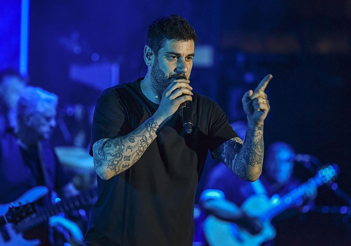 Actuación de Melendi en Huesca, el pasado miércoles.