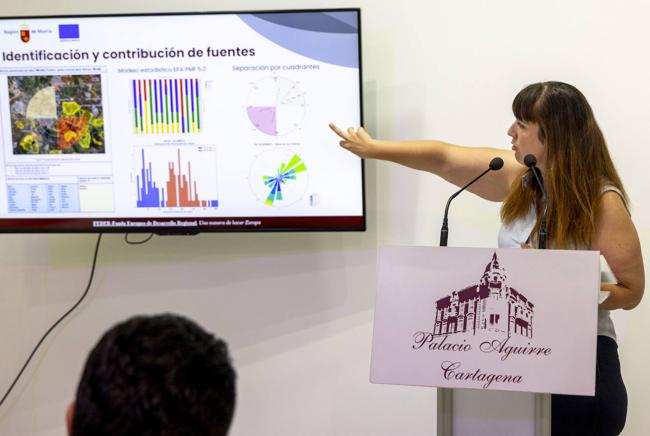 Presentación del estudio 'Medición de metales en el aire en el entorno de suelos de minería metálica y estudio de fuentes'.