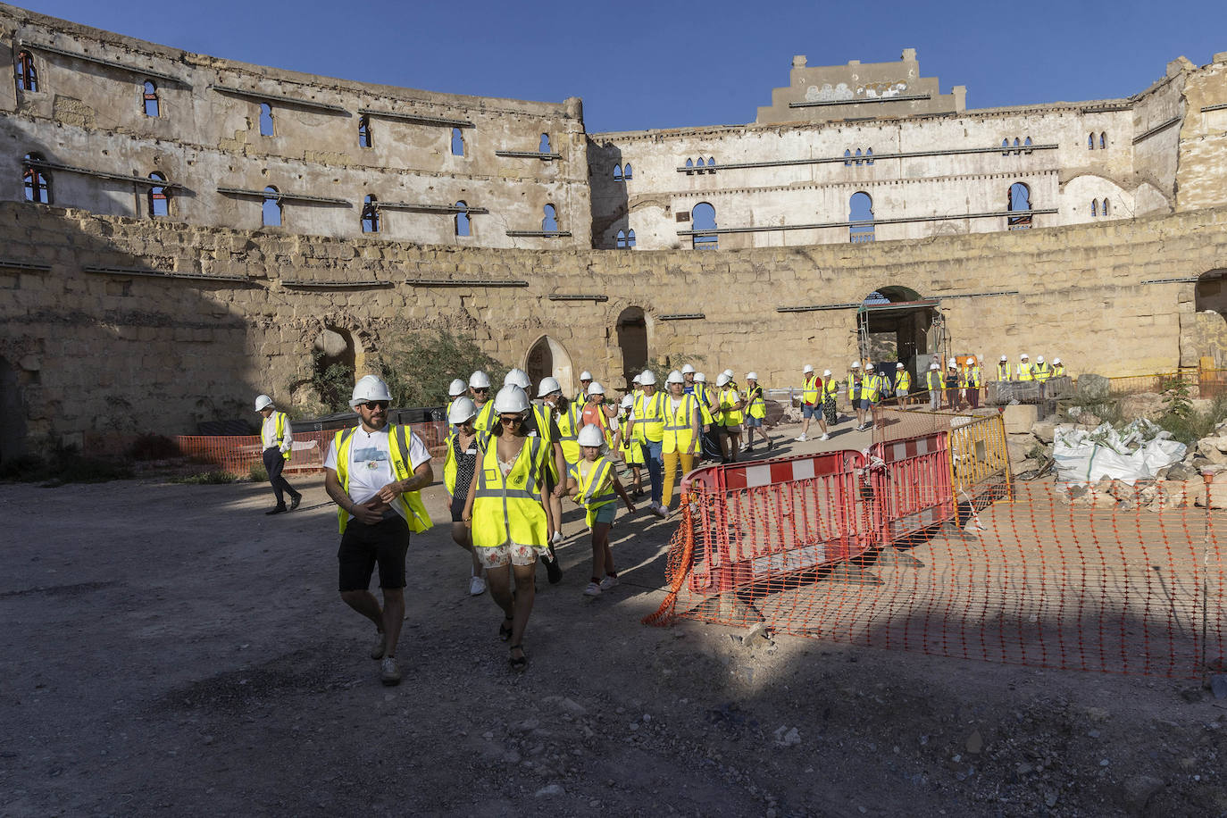 Primera visita al Anfiteatro Romano de Cartagena dentro del programa gratuito &#039;Abierto por obras&#039;