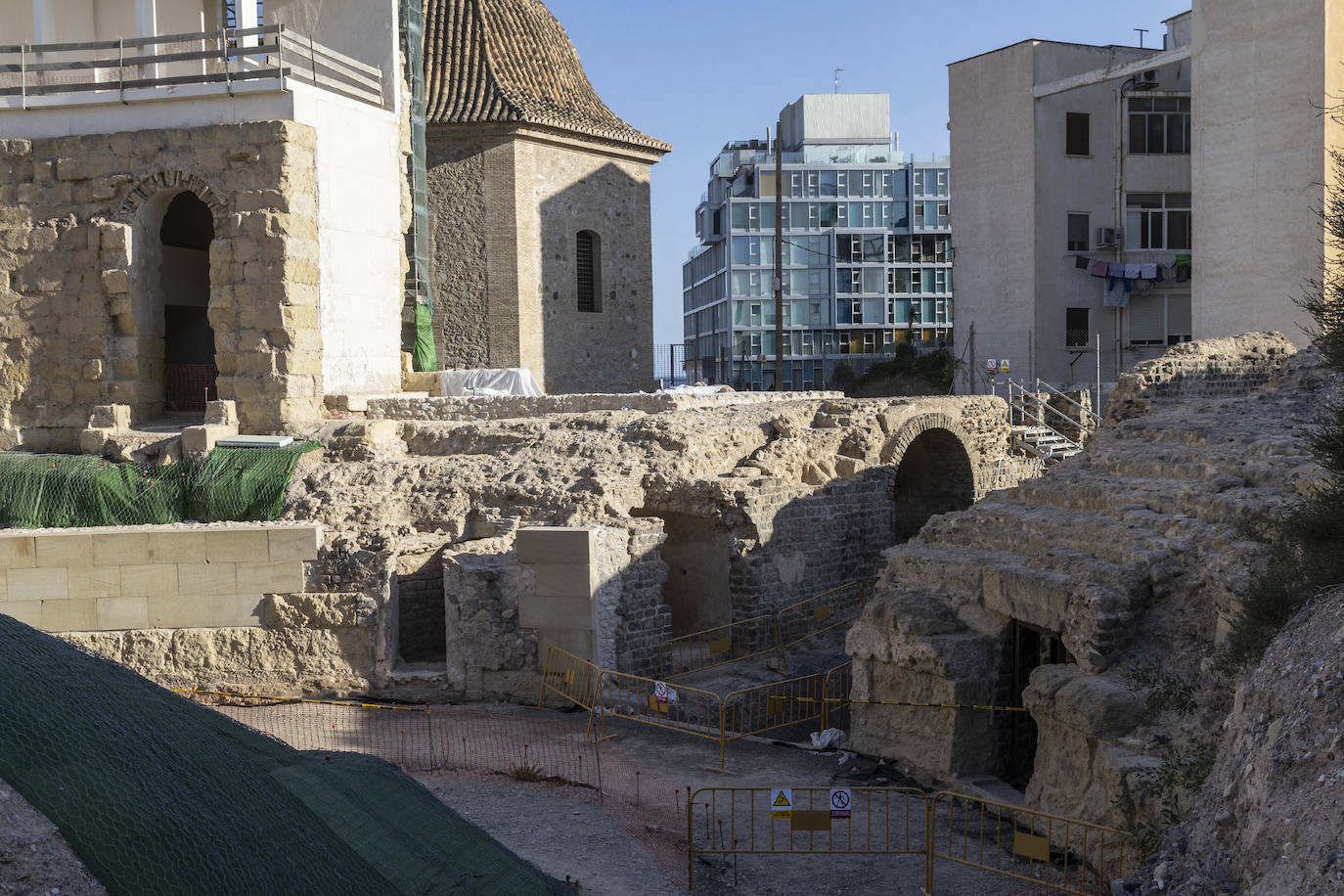 Primera visita al Anfiteatro Romano de Cartagena dentro del programa gratuito &#039;Abierto por obras&#039;