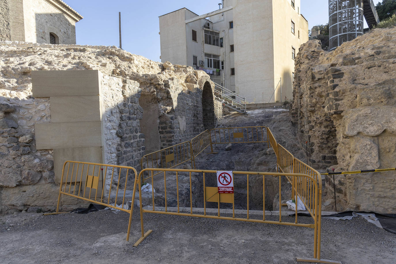 Primera visita al Anfiteatro Romano de Cartagena dentro del programa gratuito &#039;Abierto por obras&#039;