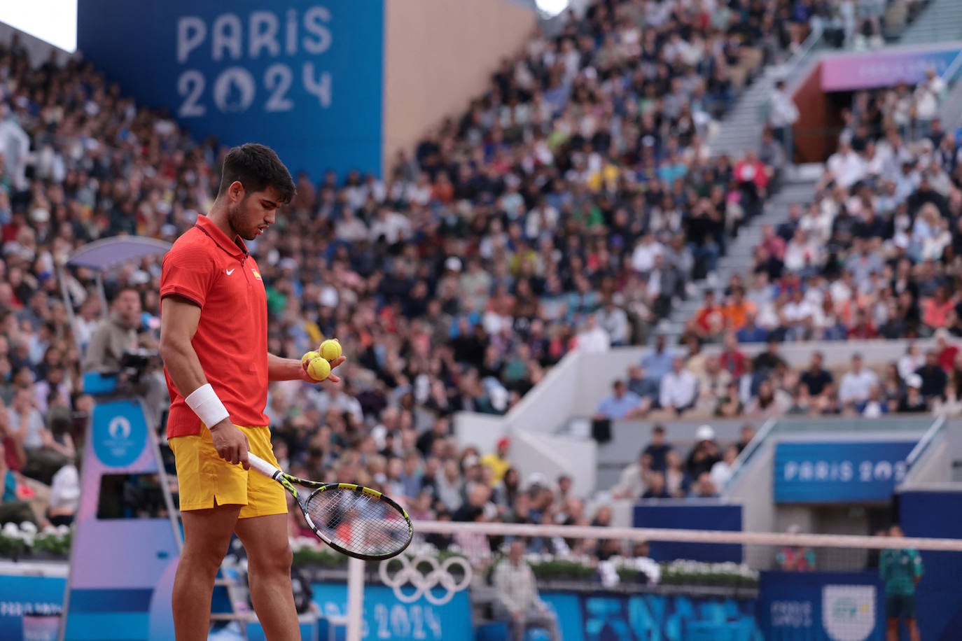 El debut de Alcaraz en los Juegos Olímpicos de París 2024, en imágenes