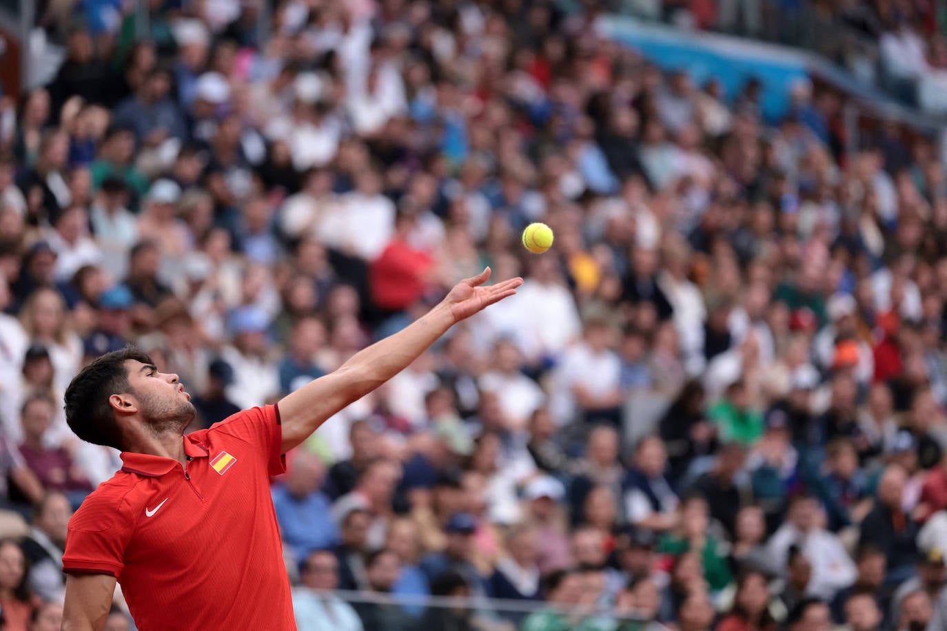 El debut de Alcaraz en los Juegos Olímpicos de París 2024, en imágenes