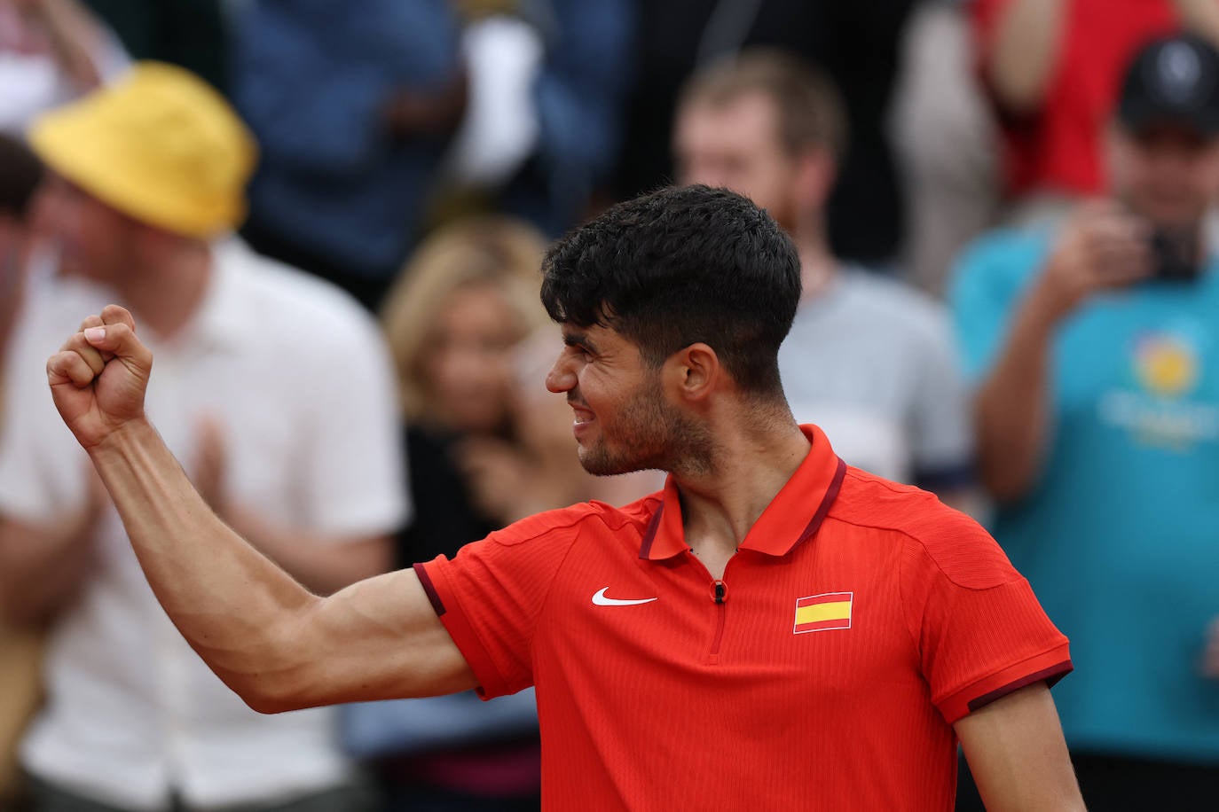 El debut de Alcaraz en los Juegos Olímpicos de París 2024, en imágenes