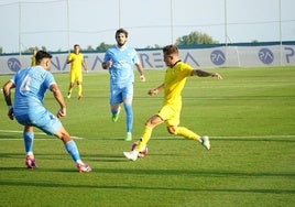 Loren, autor de un gol con el Real Murcia ante el Ibiza.