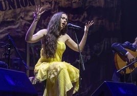 La cantaora Rocío Luna, Lámpara Minera 2023, cerró la noche.