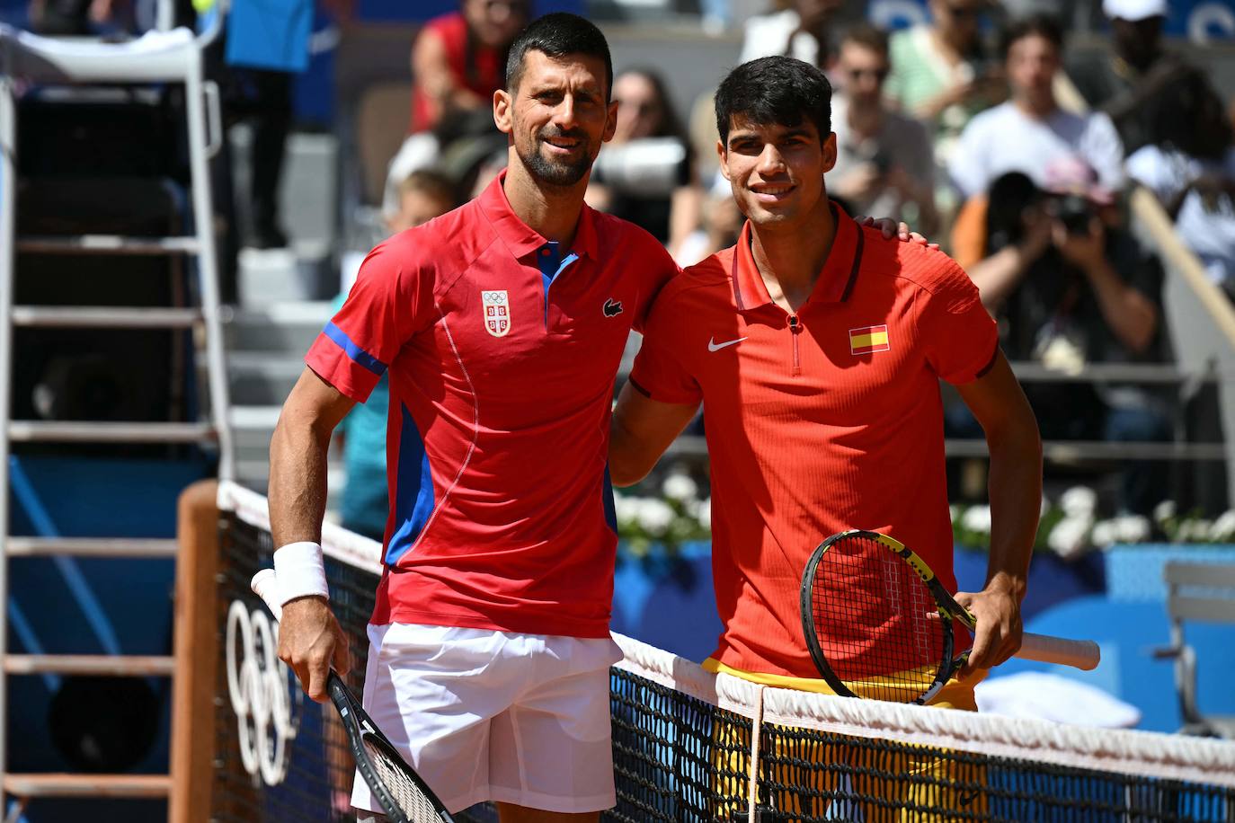 En imágenes, la final de tenis en los Juegos Olímpicos entre Carlos Alcaraz y Novak Djokovic