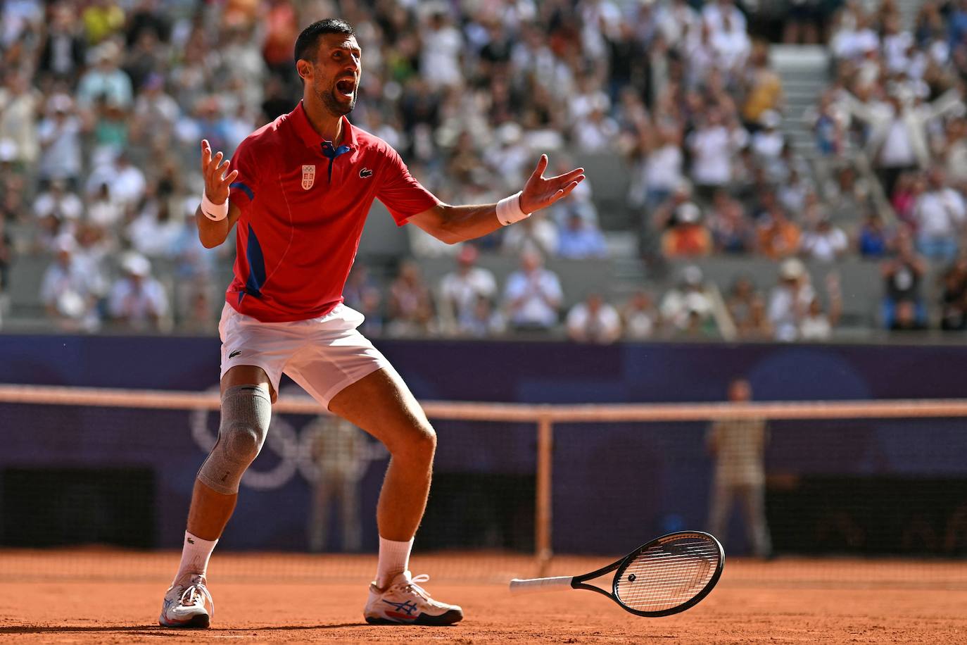 En imágenes, la final de tenis en los Juegos Olímpicos entre Carlos Alcaraz y Novak Djokovic