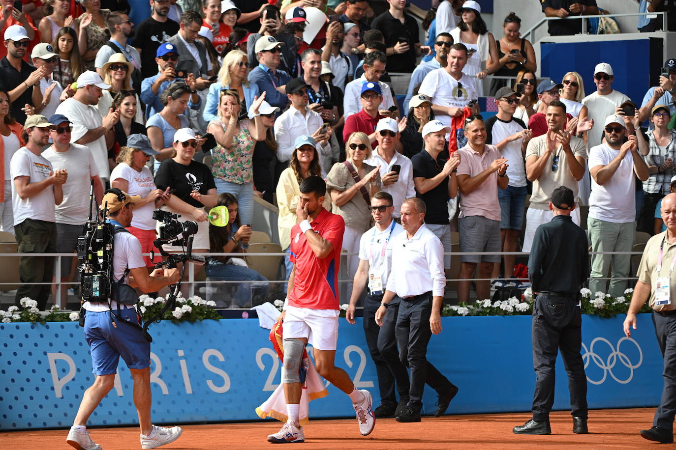 En imágenes, la final de tenis en los Juegos Olímpicos entre Carlos Alcaraz y Novak Djokovic