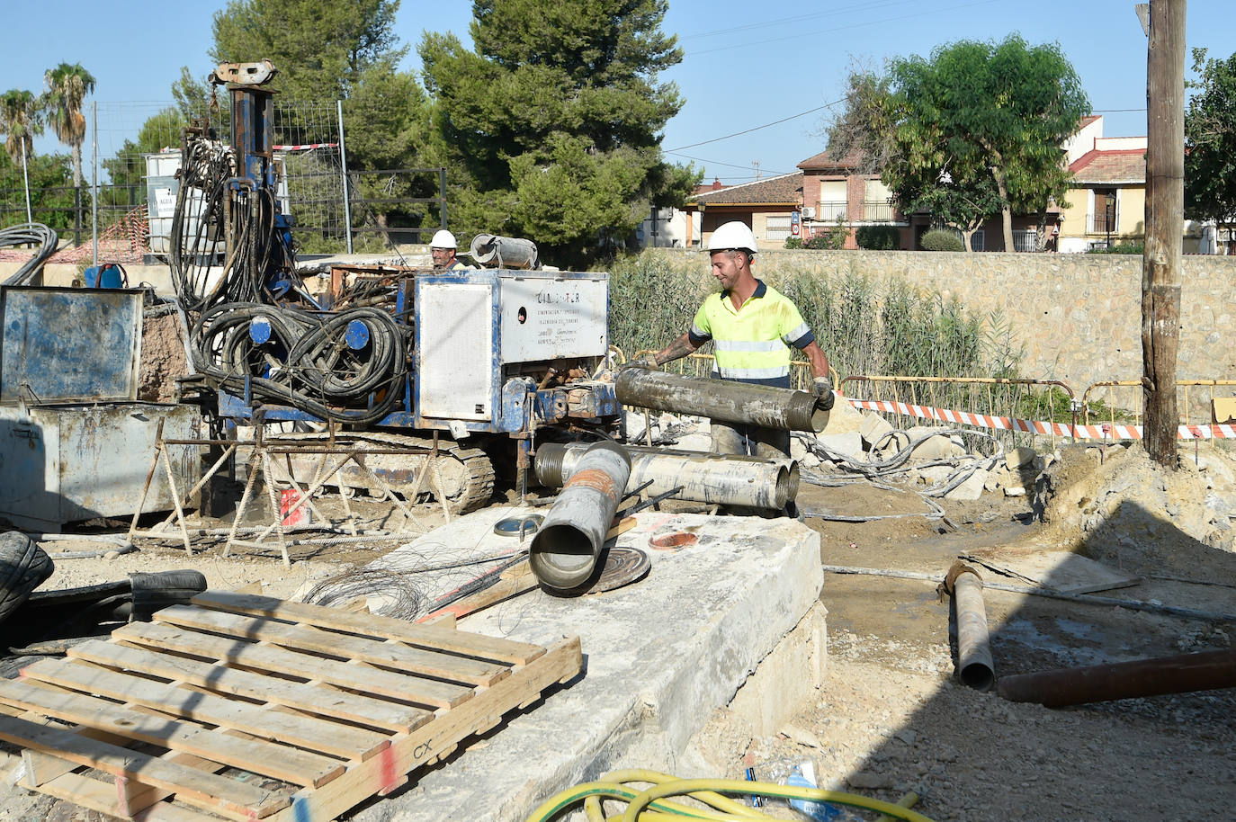 Obras de construcción del nuevo puente entre El Raal y Beniel, en imágenes