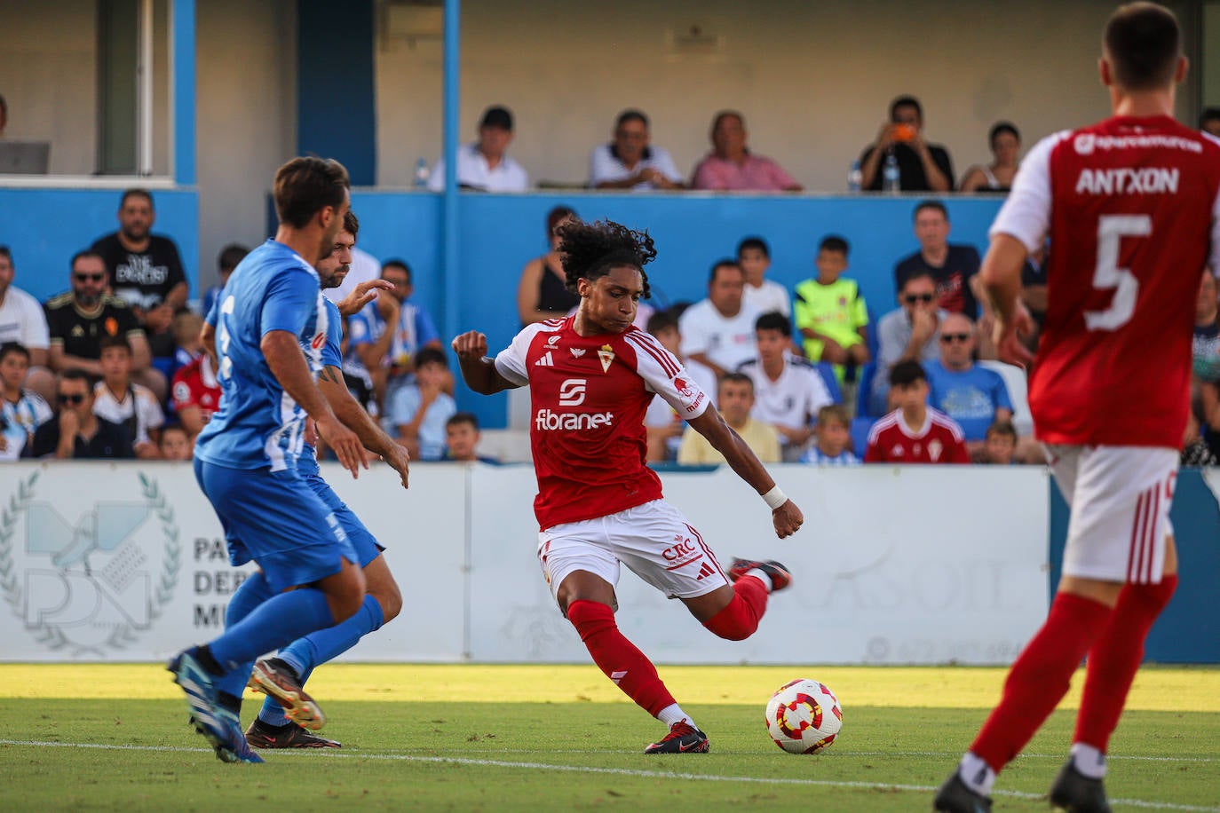 En imágenes, el partido entre el Águilas y el Real Murcia