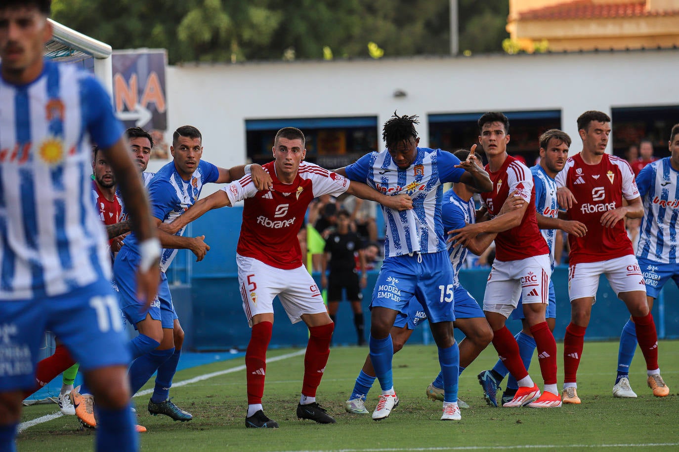 En imágenes, el partido entre el Águilas y el Real Murcia