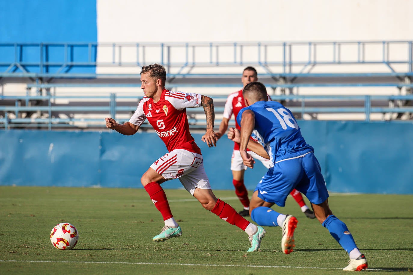 En imágenes, el partido entre el Águilas y el Real Murcia