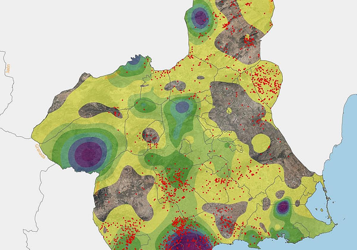 Más de 1.800 rayos impactaron en la Región de Murcia por la DANA y hubo seis conatos de incendio