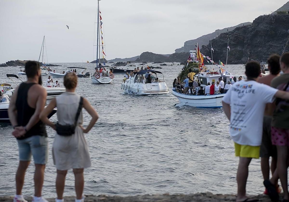 Procesión marítima de Cabo de Palos del pasado año.