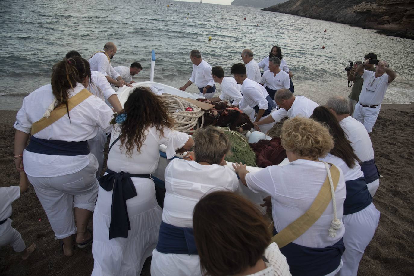 La jornada marinera de El Portús, en imágenes