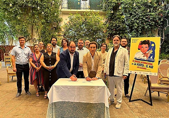 La firma del protocolo.