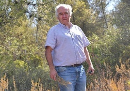 Francisco Carreño Sandoval, en el monte, en el término municipal de Cehegín.