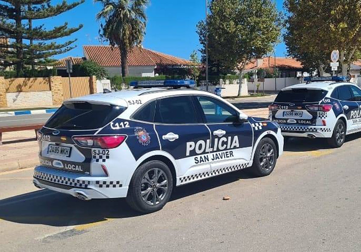 Vehículo de la Policía Local de San Javier, en una fotografía de archivo.