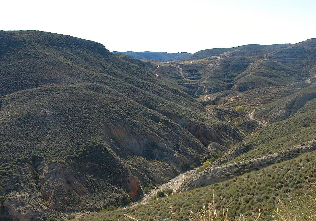 Rambla de Nogalte en Puerto Lumbreras.