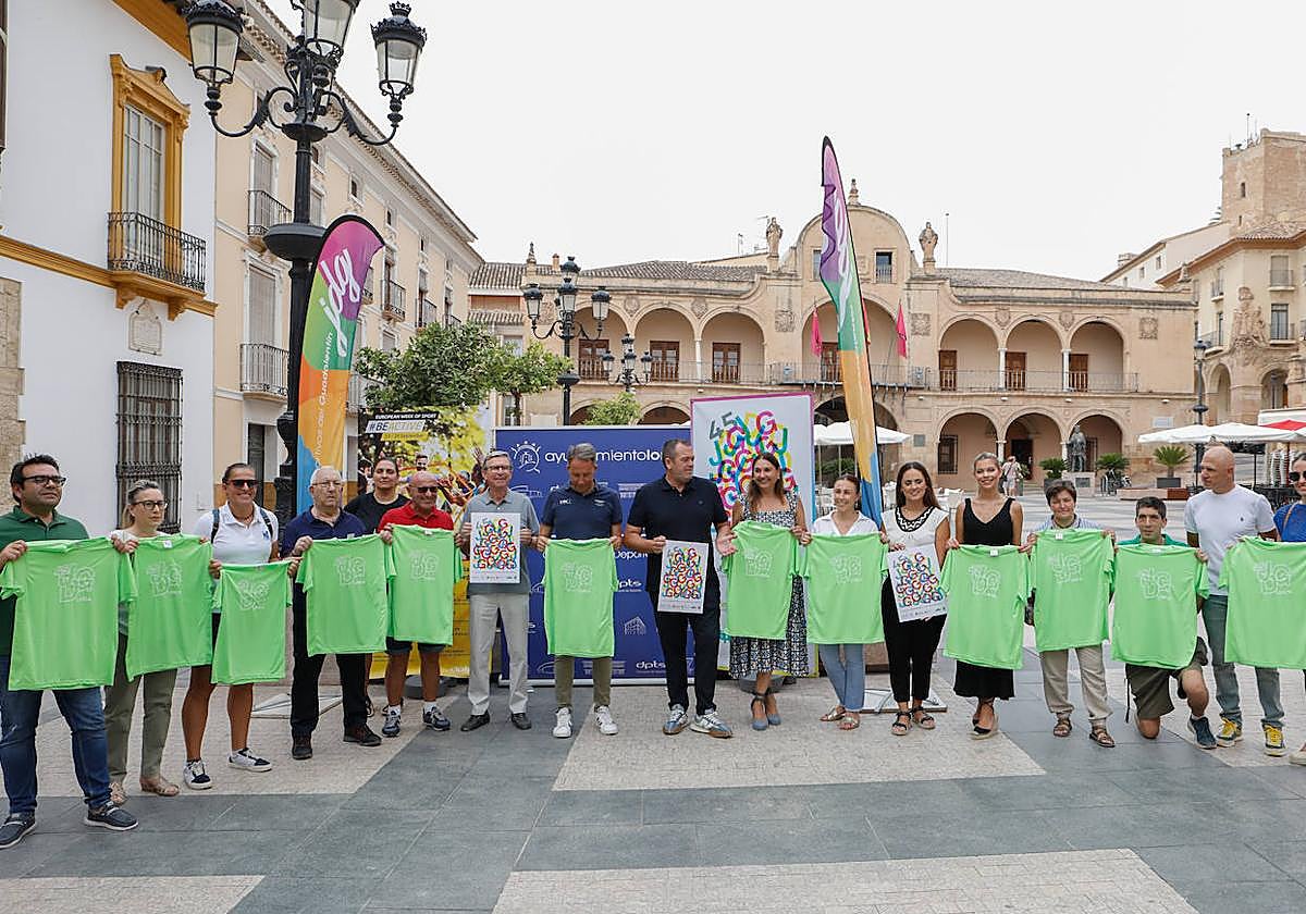 Miembros de la corporación municipal en la presentación de la 45º edición de los Juegos Deportivos del Guadalentín.