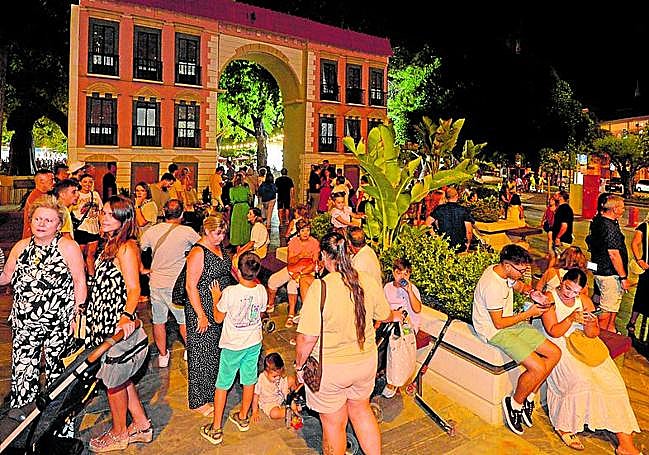 Acceso a los huertos en la pasada feria.