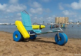 Punto de baño asistido en La Manga.