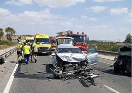 El estado de los vehículos tras el accidente.